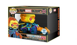 Funko Pop Blacklight Ghost Rider Shop Exclusive (confirmed Order 6/7 Restock)