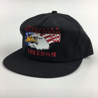 Vintage Operation Desert Storm Black Ball Cap /Hat Snapback K - Products 2