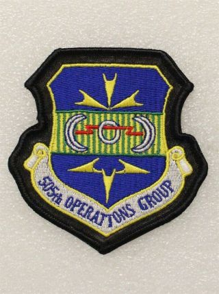 505th Operations Group W/hook & Loop Back - Usaf Air Force Patch 1190