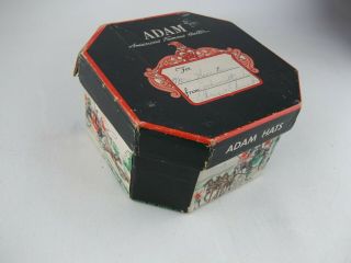 Vintage Mini Adam Hat Box,  Small Empty,  Salesman Sample?