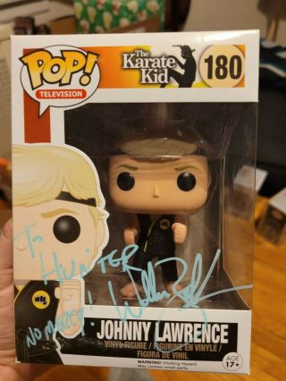 Autographed Funko Pop Johnny Lawrence From Karate Kid Signed By William Zabka