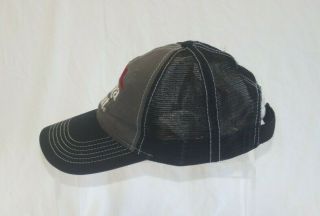 VINTAGE PIZZA HUT Adjust Black Mesh Hat Cap with Red Roof White Lettering Logo 3