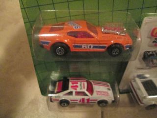 VINTAGE MATCHBOX SUPERFAST 3 PACK WITH SUNKIST MACH 1 MUSTANG,  TOYOTA SUPRA MOC 2