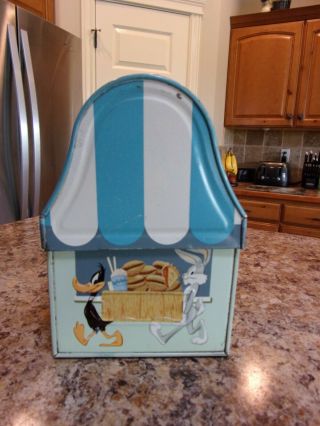 Vintage 1959 Porky ' s Lunch Wagon Dome Top Metal Lunch Box - VGC 4