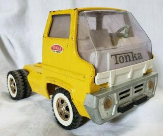 TONKA Cab for Car Carrier Yellow Steel 1960 ' s Gas Turbine Transporter Semi Truck 2