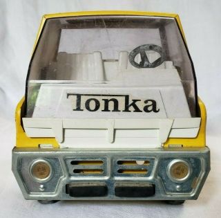 TONKA Cab for Car Carrier Yellow Steel 1960 ' s Gas Turbine Transporter Semi Truck 3