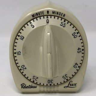 Robertshaw Lux Minute Minder Vintage Kitchen Timer With Atomic Rocket Knob