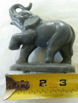 Chicago Brookfield Zoo Vintage Mold A Rama Wax Figure Animal Gray Elephant