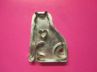 B.  Cukla Cat With Heart Cookie Cutter Signed Appears