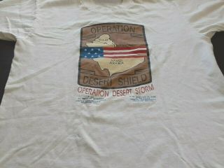 Vintage Desert Storm Tee Shirt Size Large