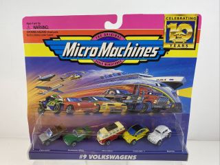 Micro Machines 9 Volkswagens Nos 1996 Galoob Vw Beetle Cabriolet Microbus