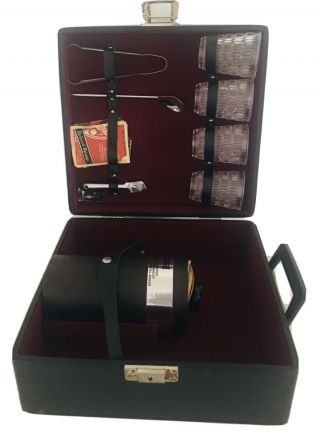 1960s Londonaire Limited Portable Pub Travel Bar Set Briefcase