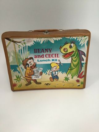 1961 Beany And Cecil Vinyl Lunch Kit With Thermos