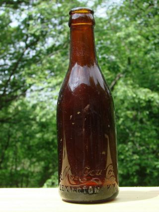 Vintage Amber My=coca Co Bottle,  Lexington Ky.  Coke Knock - Off / Imitatator