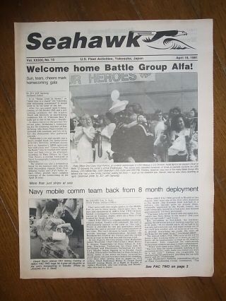 Fa Yokosuka Newspaper Seahawk,  Apr.  19,  1991