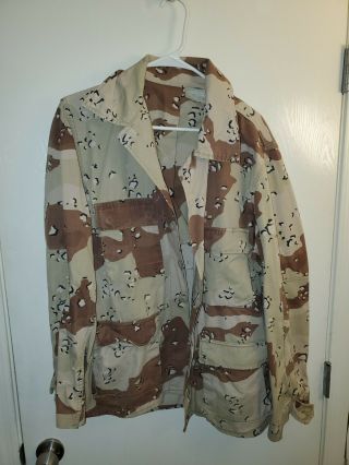 Six Color Desert Chocolate Chip Camouflage Dbdu Medium Short Jacket Usgi Vintage