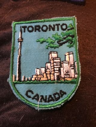 Cn Tower Toronto Ontario Canada Souvenir Patch