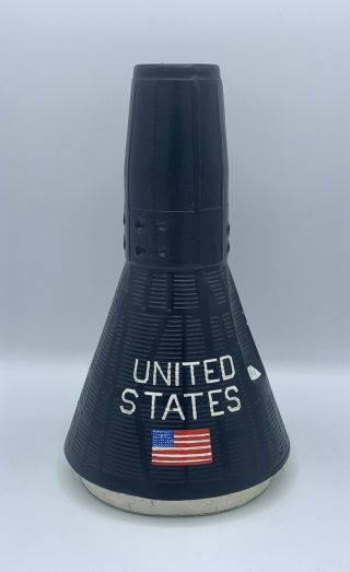 Fres O Lone Space Capsule Shuttle Ceramic Cookie Jar Lid Only - Vintage