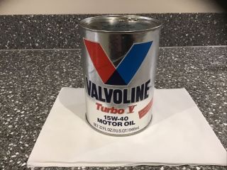 Vintage Valvoline Turbo V.  1 Quart Oil Tin