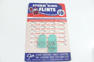 Vintage Storm King Flints Lighter Store Display Cardboard Advertising Sign