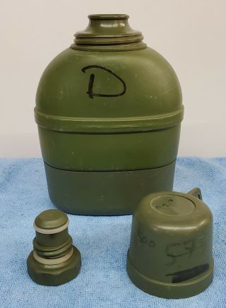 Canadian Army Thermos / Canteen Hot Or Cold Liquid Green
