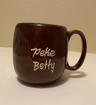 Vintage Kava Craft Hawaii Peke Betty Mug