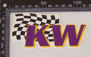 Vintage Kw Suspension Racing Sponsor Usa Car Bumper Sticker Decal