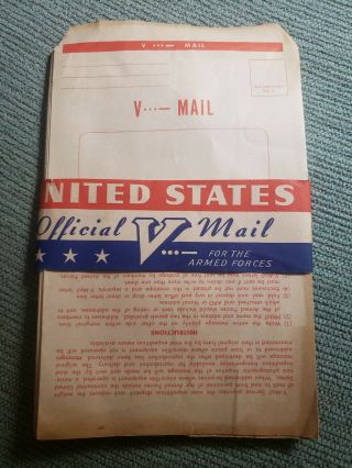 Unites States Official Vmail For The Armed Forces Letter Sheets