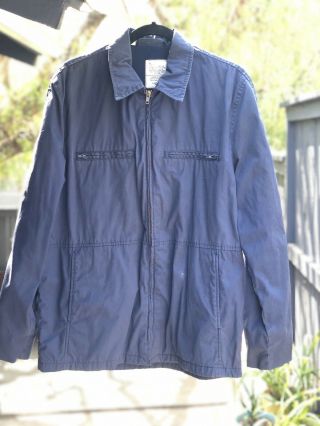Usn Utility Jacket Coat Shirt Sz 42l Vtg N1 N - 1 Vietnam War A,  Hbt