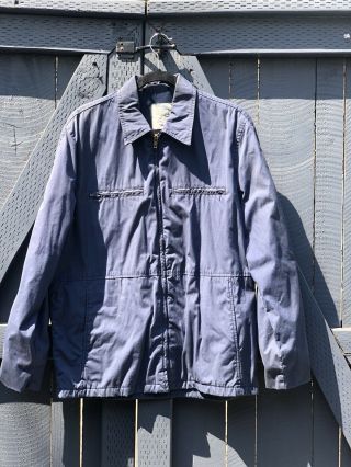 USN Utility Jacket Coat Shirt sz 42L VTG N1 N - 1 Vietnam War A,  HBT 3
