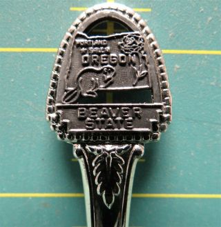 Vintage Souvenir Decorative Collectible State Spoon - Oregon,  OR,  Beaver State 2