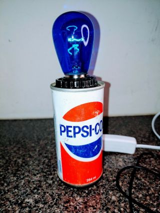 Vintage Pepsi Cola Can Light Lamp W/ Bulb