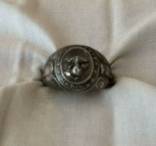 Vintage Sterling Silver Us Mc Ring Size - 11 168