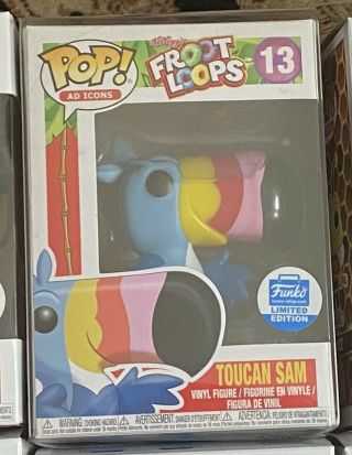 Funko Pop Ad Icons Shop Exclusive Toucan Sam 13 Froot Loops Figure Rare