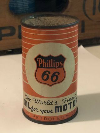 Vintage Phillips 66 Motor Oil Can Bank - Hard To Find