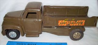 Vintage Buddy L Army Transport Truck,  Pressed Steel Toy From The 1950 