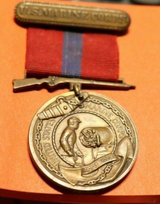 Vintage Us Marine Corps Medal Number Edge