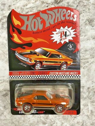 Hot Wheels Redline Rlc Custom Mustang Mach 1 Orange Adult Collected Toy Car