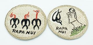 Rapa Nui - Easter Island Souvenir Woven Reed Coaster Souvenirs