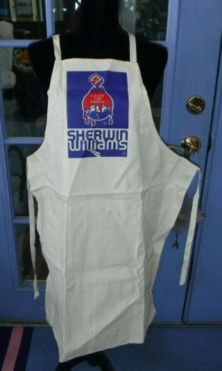 Sherwin Williams Paint Advertsing Cover The Earth Canvas Apron