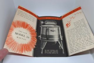 Vintage Model 10 Maytag To Fit Your Purse Washing Machine Fold Ad Brochure