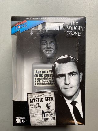 Biff Bang Pow Twilight Zone Mystic Seer In Bobble Head Rare " 2009 "