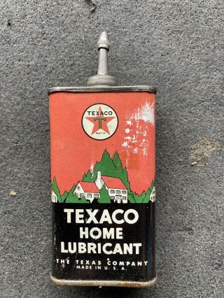 Vintage Texaco Lead Top Handy Oiler Oil Can