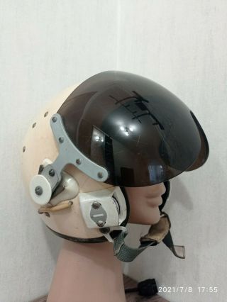 Russian Soviet Pilot Flight Helmet Air Force Zsh - 5a Pilot Helmet Of The Ussr