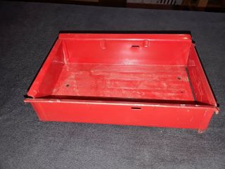 Vintage Red Tonka Pickup Truck Parts: Inner Bed And Tailgate (