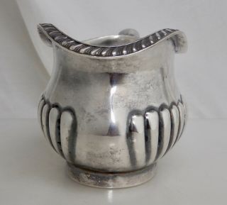 USN US Navy Reed & Barton Silver Plate Soldered Creamer Pitcher - 83682 3