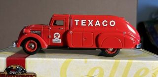 Matchbox Collectibles.  Texaco.  1937 Dodge Airflow Tanker Truck.  W/coa.