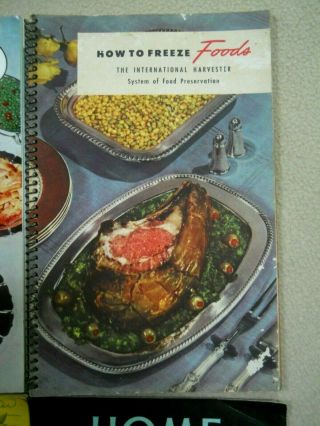 4 Vintage 1940 ' s & 50 ' s International Harvester Freezing Foods Booklet / Cooking 3