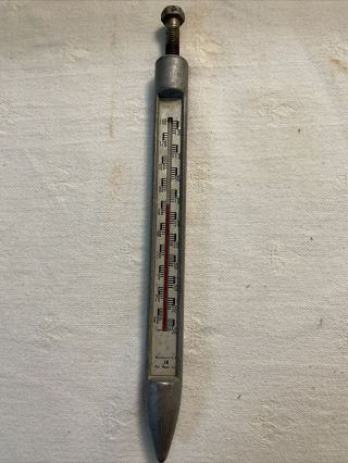 Vintage G.  E.  Hulting And Son Hybrid Seed Corn Advertising Thermometer 1948