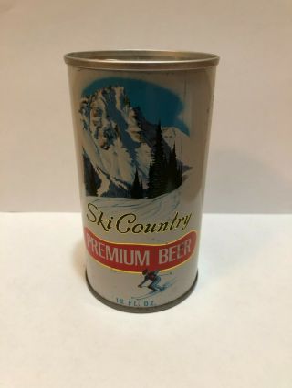 Ski Country Premium Beer Can Pull Tab Flat Top Pueblo Colorado Co 12 Oz
